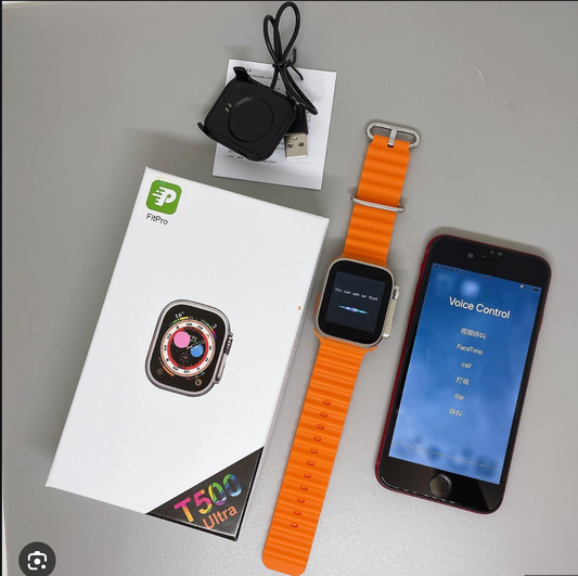 “Smartwatch T500U ⏰ | Llamadas, Salud y Fitness en tu Muñeca.